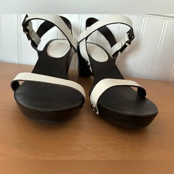 Zara women’s white 3” heeled strappy sandals in size EU 38 (US 7.5) - Picture 9 of 10